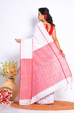 Thumbnail for Morchari Cotton Handloom Linin Saree - Multicolour - Distacart