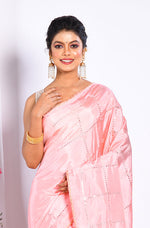 Thumbnail for Morchari Heavy Embroidery Saree - Pink - Distacart