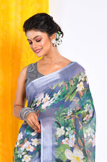 Thumbnail for Morchari Semi Digital Print Saree - Multicolour - Distacart