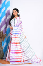 Thumbnail for Morchari Semi Digital Print Saree - Multicolour - Distacart
