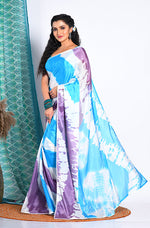 Thumbnail for Morchari Semi Digital Print Saree - Multicolour - Distacart