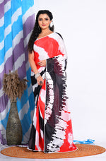 Thumbnail for Morchari Semi Digital Print Saree - Multicolour - Distacart