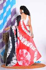 Thumbnail for Morchari Semi Digital Print Saree - Multicolour - Distacart