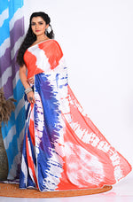Thumbnail for Morchari Semi Digital Print Saree - Multicolour - Distacart