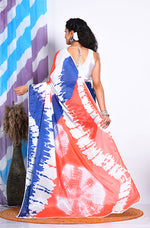 Thumbnail for Morchari Semi Digital Print Saree - Multicolour - Distacart