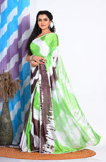 Thumbnail for Morchari Semi Digital Print Saree - Multicolour - Distacart