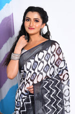 Thumbnail for Morchari Semi Digital Print Saree - Multicolour - Distacart