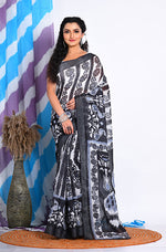 Thumbnail for Morchari Semi Digital Print Saree - Multicolour - Distacart