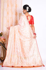 Thumbnail for Morchari Pure Dola Silk Saree - Pink - Distacart