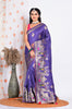 Morchari Pure Russian Silk Saree - Purple - Distacart