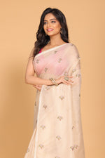 Thumbnail for Morchari Kota Embroidery Saree - Beige - Distacart