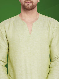 Thumbnail for Even Apparels Men's Pure Cotton Green Kurta - Distacart