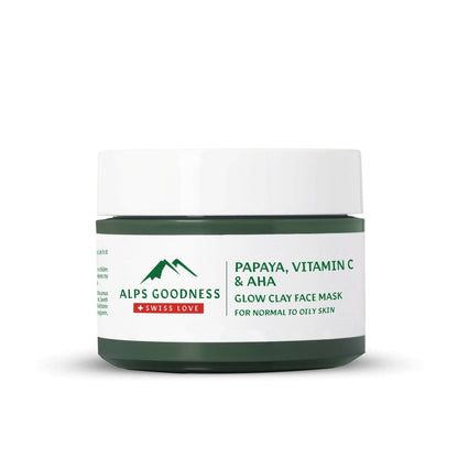 Alps Goodness Papaya, Vitamin C & AHA Glow Clay Face Mask - Distacart