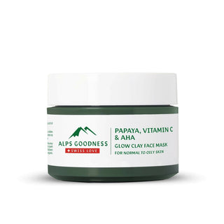 Alps Goodness Papaya, Vitamin C & AHA Glow Clay Face Mask - Distacart