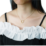 Thumbnail for Cauer CAUER 925 Sterling Silver Moissanite Round Pendant Chain