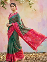 Thumbnail for Shree Shyam Fashion Mehndi Soft Silk Saree - Distacart