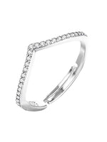 Thumbnail for Joban Fashion Silver Brass Adjustable Ring