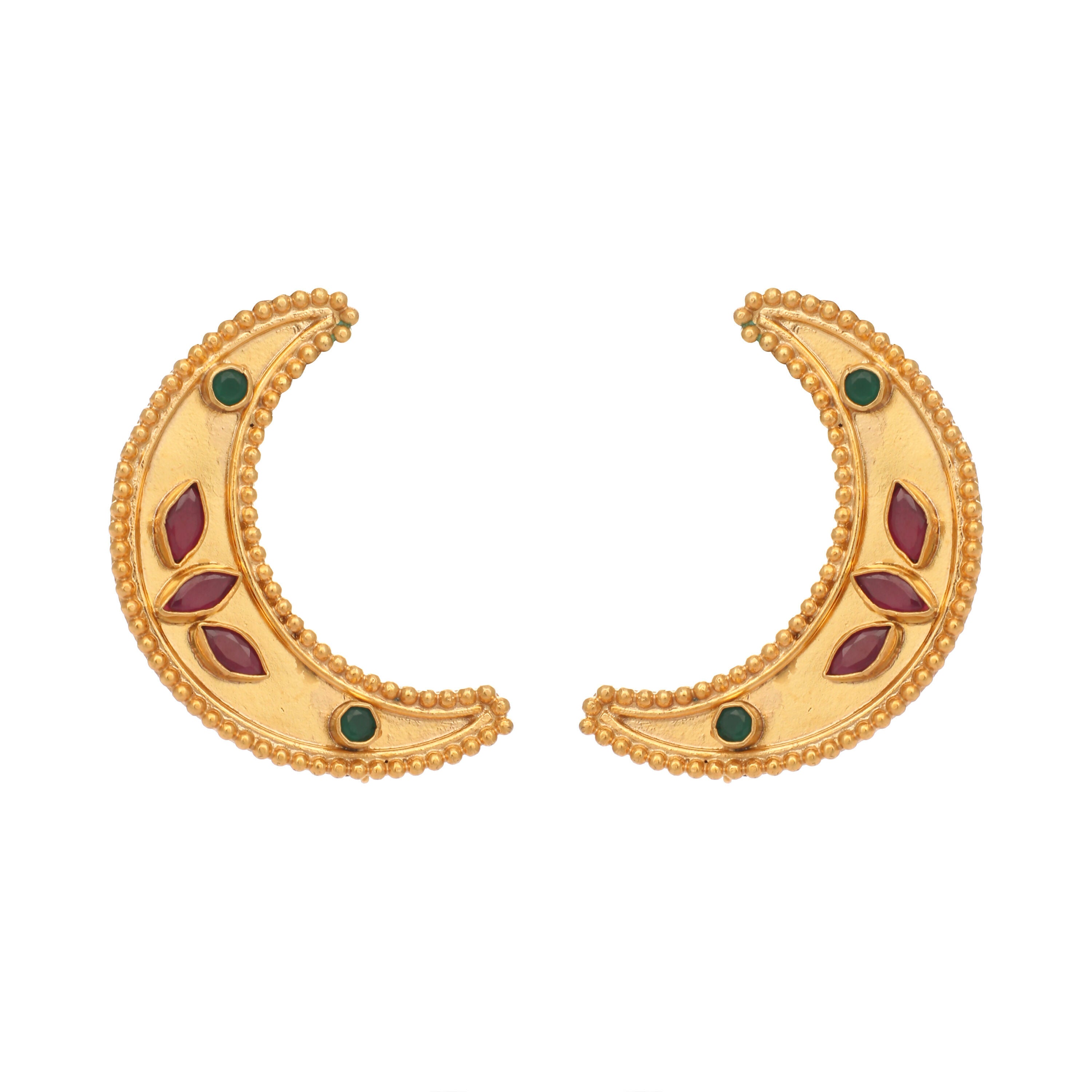 Nuyug 22K Gold Plated Pink Lunar Earrings - Distacart