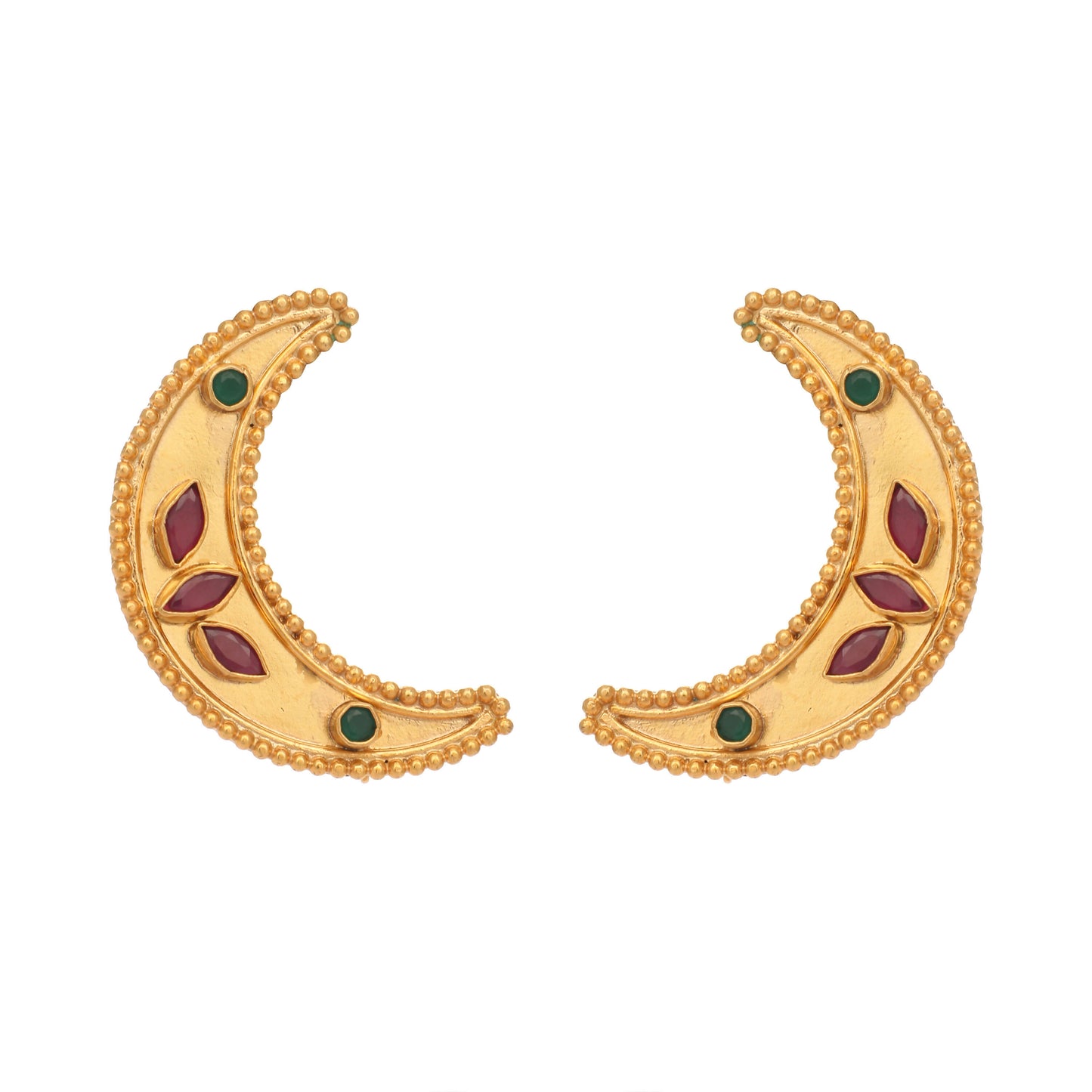 Nuyug 22K Gold Plated Pink Lunar Earrings - Distacart