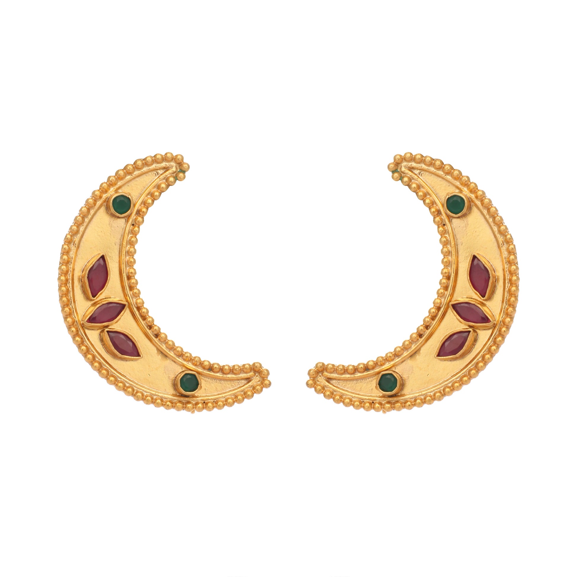 Nuyug 22K Gold Plated Pink Lunar Earrings - Distacart