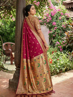 Thumbnail for Shree Shyam Fashion Pink Soft Silk Saree - Dista