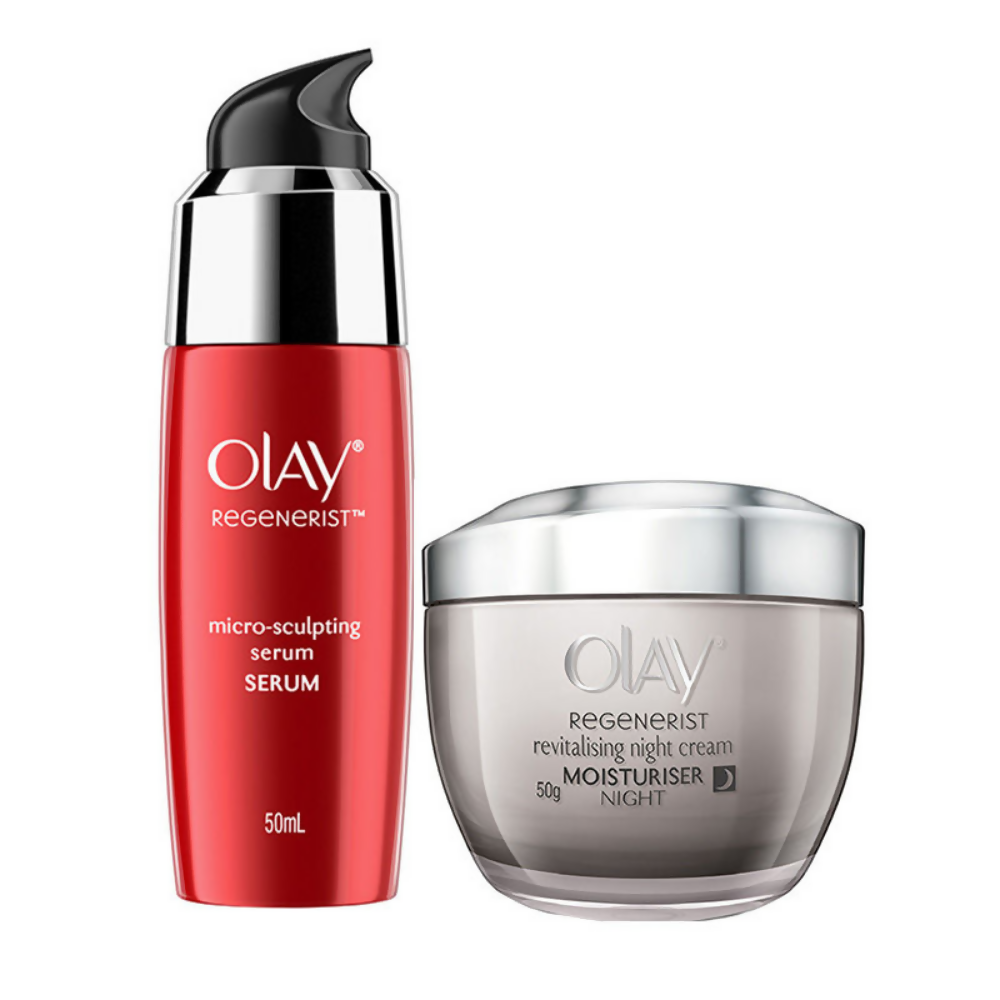 Olay Regenerist Night Skincare (Moisturizer & Serum) - Distacart