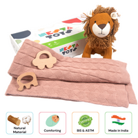 Thumbnail for New Born Gift - Blanket, Lion, Elephant Teether and Car Teether 2