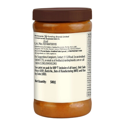 Sundrop High Protein Crunchy Peanut Butter With Dark Chocolate - Distacart