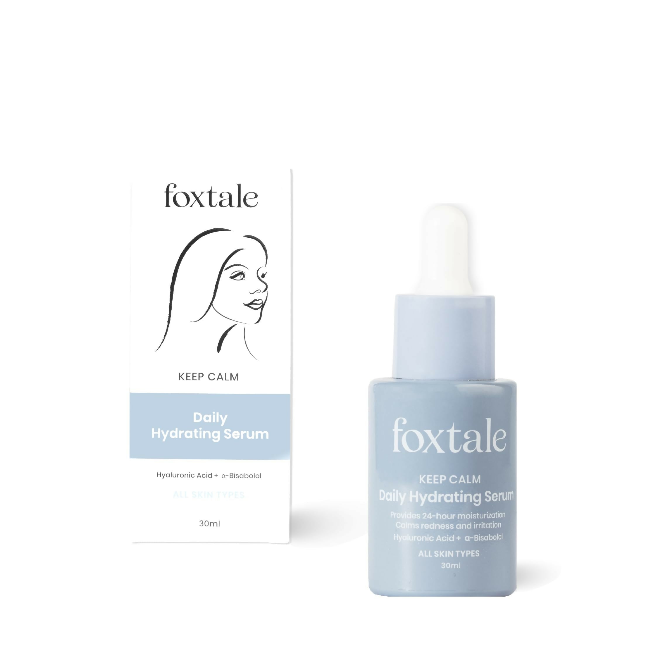 Foxtale Daily Hydrating Serum With Hyaluronic Acid - For Plump & Glowing Skin - Distacart