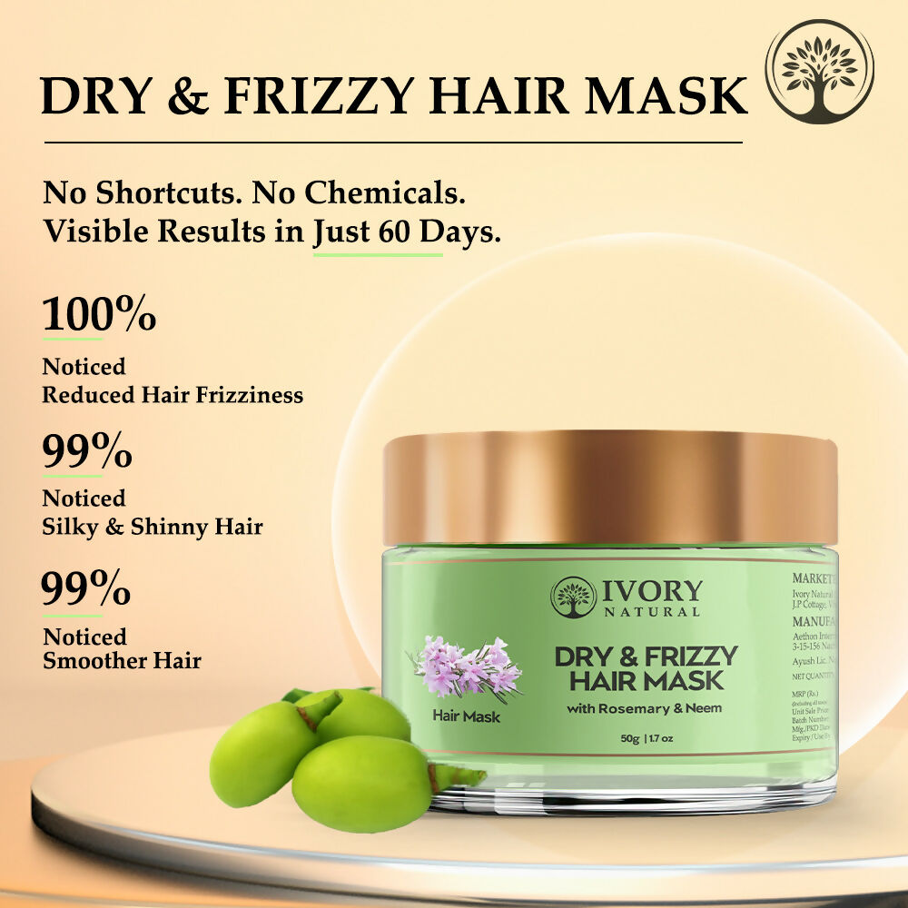 Ivory Natural Dry Rough Hair Mask For Smooths Hair, Frizz Reduction - Distacart