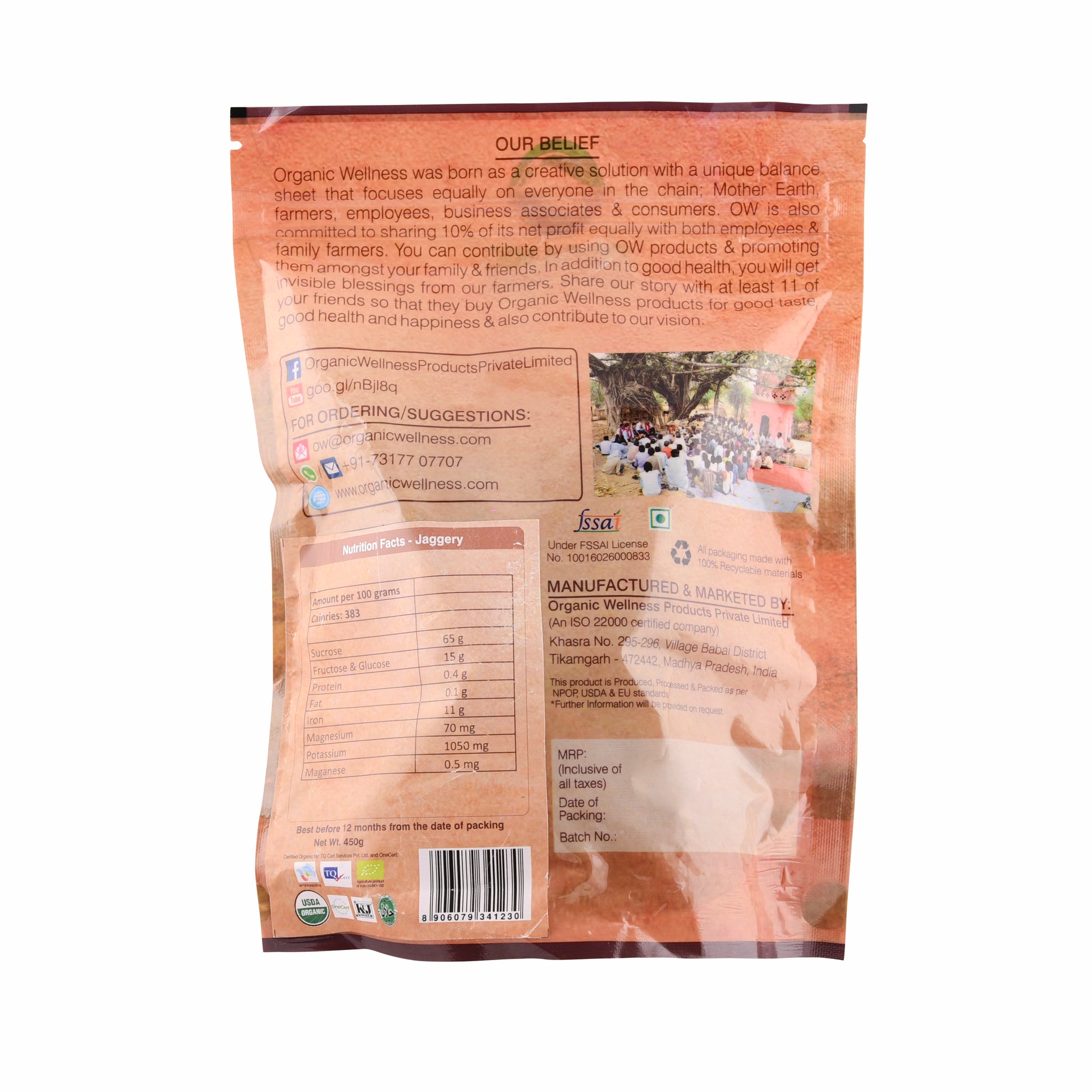 Organic Wellness Jaggery - Distacart