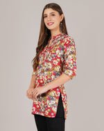 Thumbnail for Jaitra Apparels Women Printed Rayon Straight Kurta (Multicolor)
