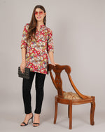 Thumbnail for Jaitra Apparels Women Printed Rayon Straight Kurta (Multicolor)