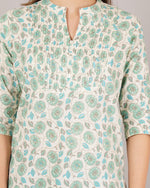 Thumbnail for Jaitra Apparels Women Printed Rayon Straight Kurta (Off White)