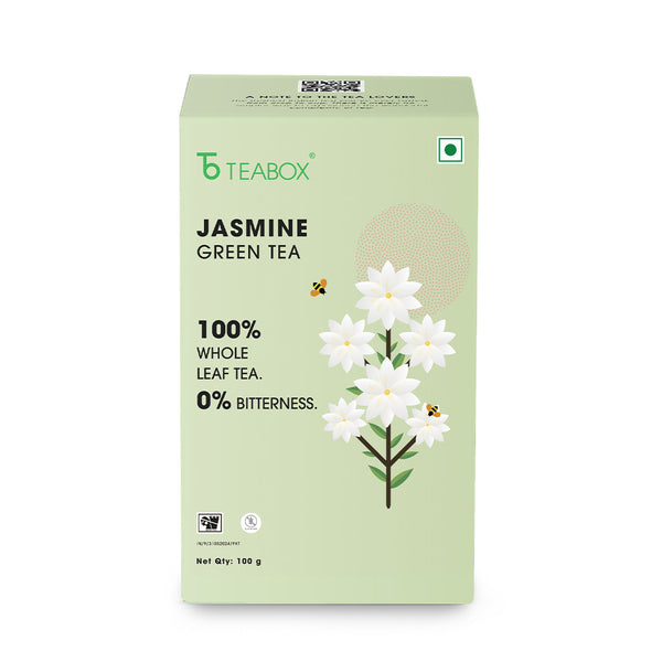 Teabox Organic Jasmine Green Tea Loose Leaves