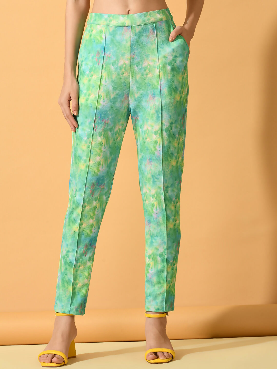 Myshka Women's Multi Slim Fit Party Trouser - Distacart