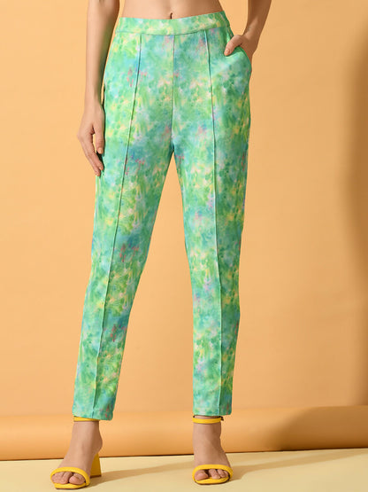 Myshka Women's Multi Slim Fit Party Trouser - Distacart