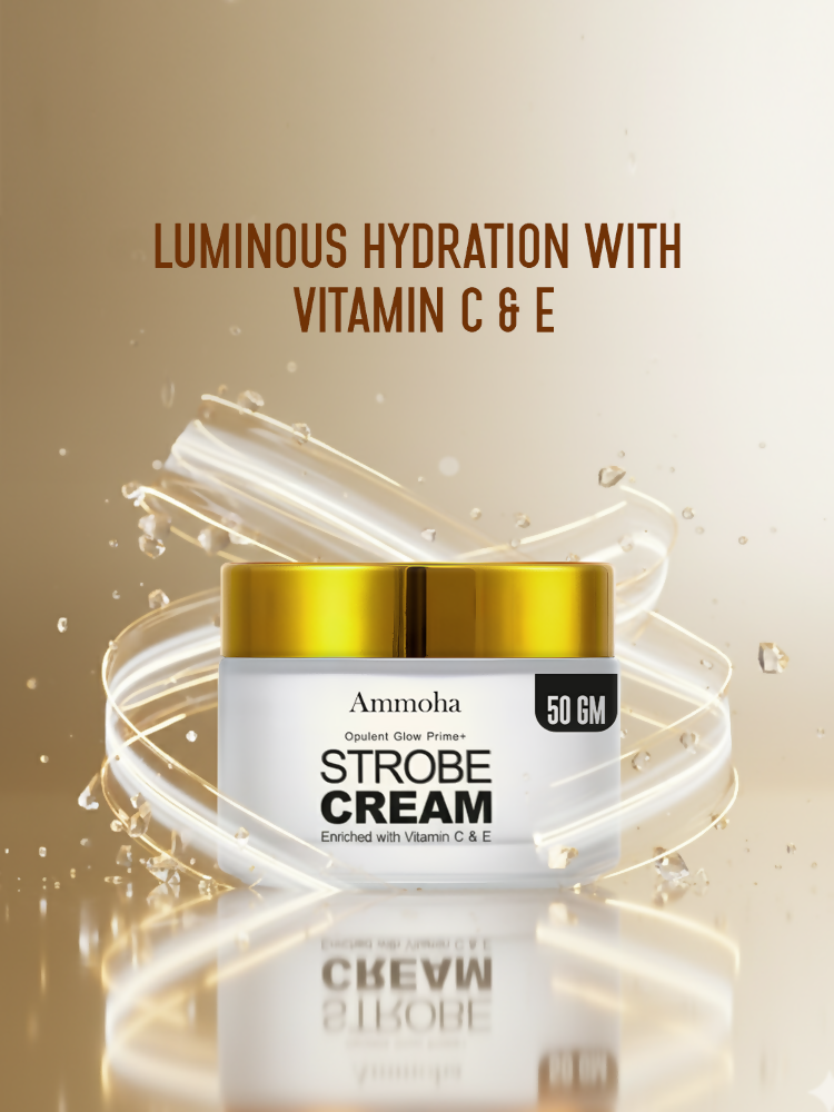 Ammoha Cosmetics Opulent Glow Illuminating Strobe Cream with Vitamin C - Distacart