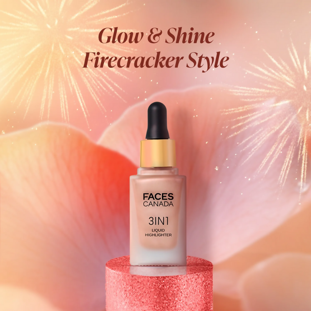 Faces Canada 3 in 1 Liquid Highlighter - Gold 01 - Distacart
