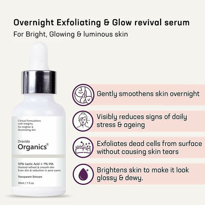 Dravida Organics 10% Lactic Acid Serum - Dista