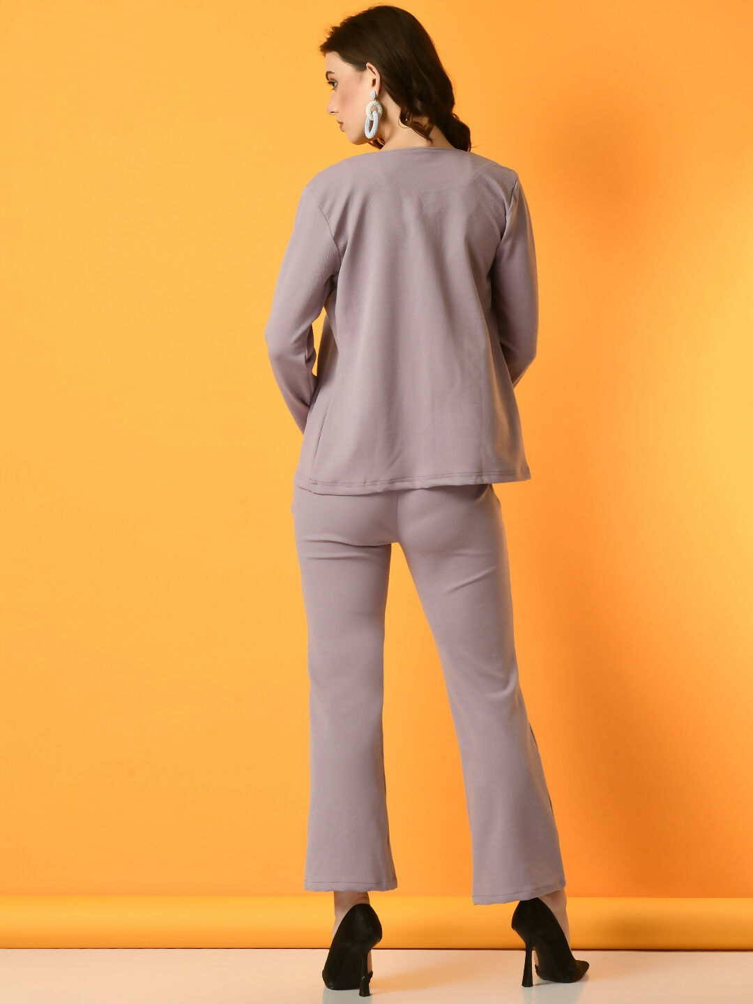 Myshka Women's Lavender Solid Jacket - Distacart