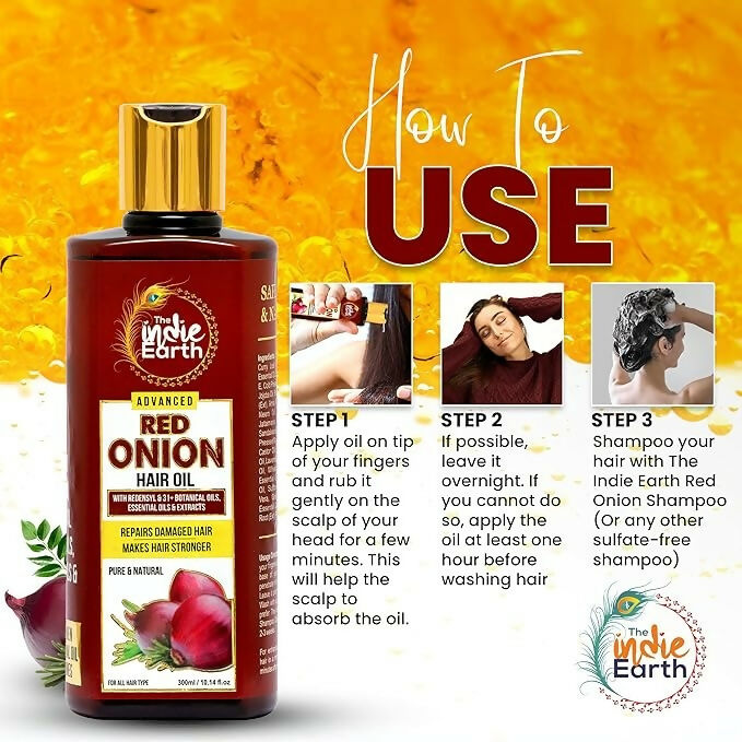 The Indie Earth Advanced Red Onion Oil - Distacart