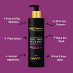 Thumbnail for Nuut Guard Nuutwash All-in-One Cleanser For Men Intimate Nut-Butt-Body & Hair Wash - Distacart