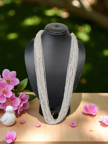 Inhanns Rangsaaz 20-Layer Luxe Long Beaded Only Necklace - Rainbow Beads Only Necklace - Distacart