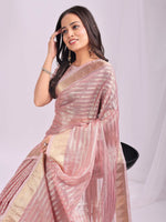 Thumbnail for Astita Organza Pink Saree