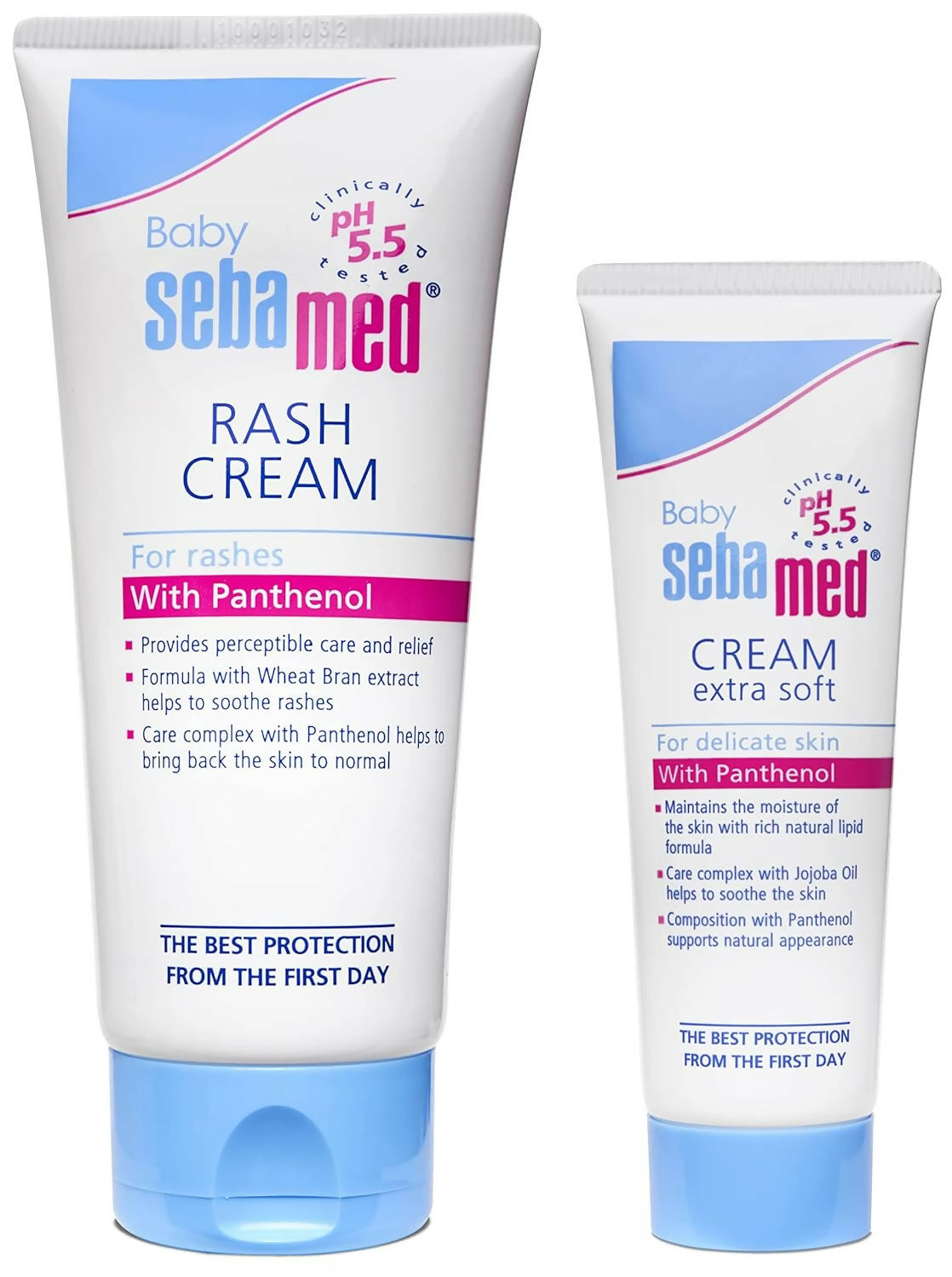 Sebamed Baby Cream Extra Soft 50ml & Baby Rash Cream 100ml Combo - Distacart
