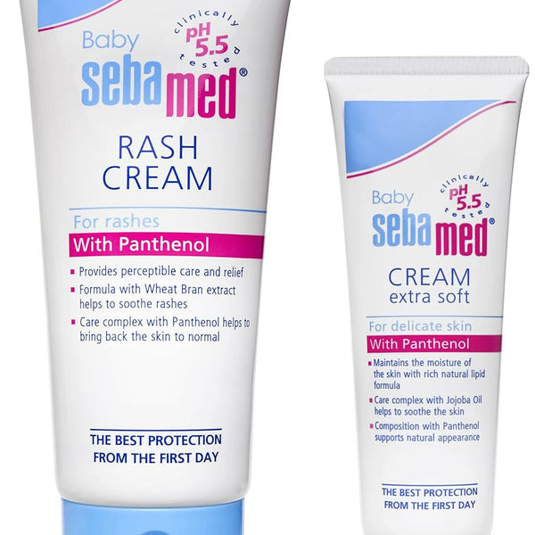 Sebamed Baby Cream Extra Soft 50ml & Baby Rash Cream 100ml Combo - Distacart