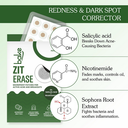 Bake Zit Erase Micro point Patches for Active Acne & Breakouts - Distacart