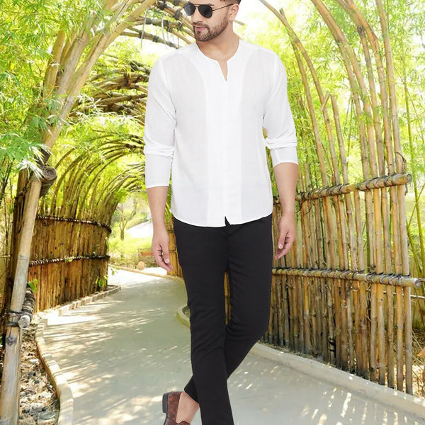 Even Apparels Men's Pure Cotton White Kurta - Distacart