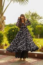 Thumbnail for Aayaa Georgette Suit With Heavy Digital Print - Multi Color - Distacart